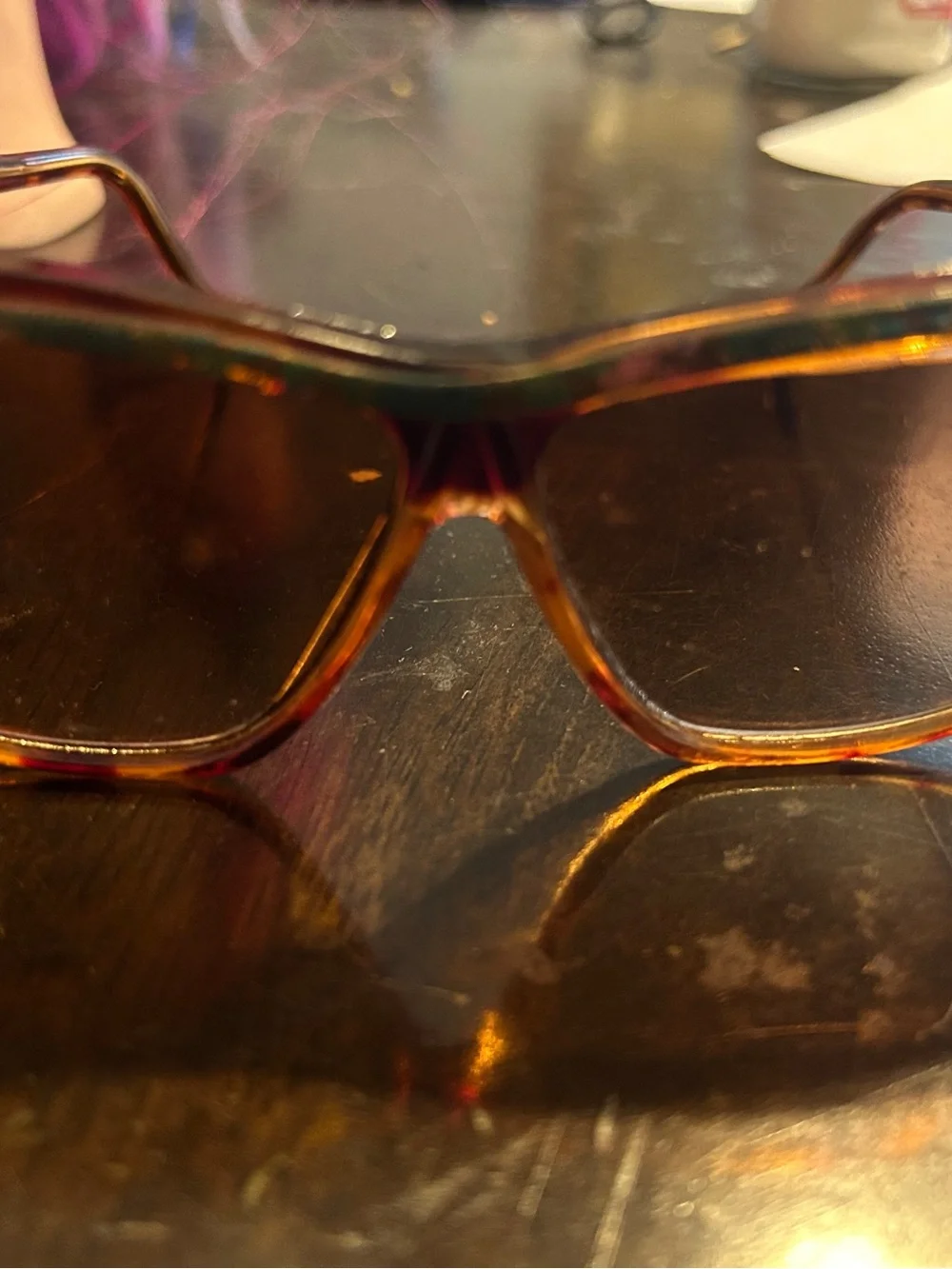 Tortoiseshell Cat-Eye Sunglasses - Amber Lenses